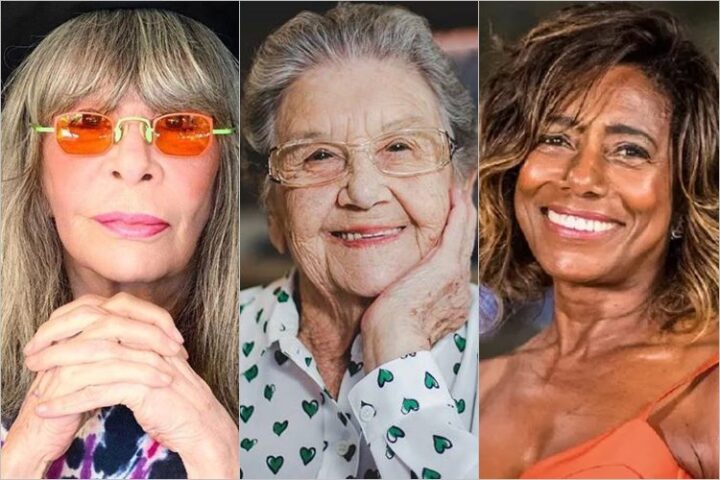 Rita Lee, Palmirinha Onofre e Glória Maria morreram em 2023 - Foto: Divulgação/Globo/Instagram