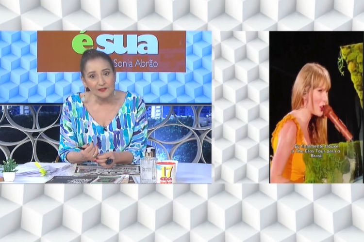 Sonia Abrão falando das polêmicas do show da Taylor (Reprodução: RedeTV)