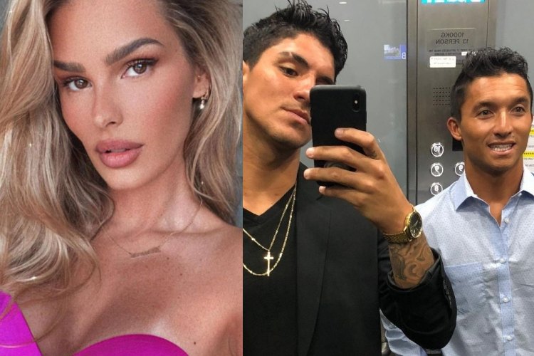 Yasmin Brunet, Gabriel Medina e Flávio Nakagima (Reprodução: Instagram)