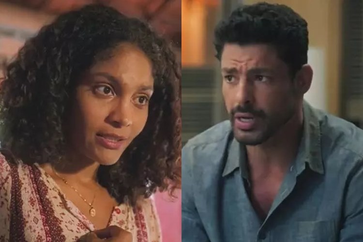 Terra e Paixão: Caio descobre segredo de Aline e fica preocupado