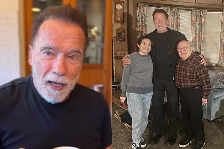 Arnold Schwarzenegger reencontra Danny DeVito após 35 anos do filme ‘Irmãos Gêmeos’