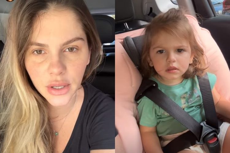 Ayla, filha de Bárbara Evans, recebe alta hospitalar