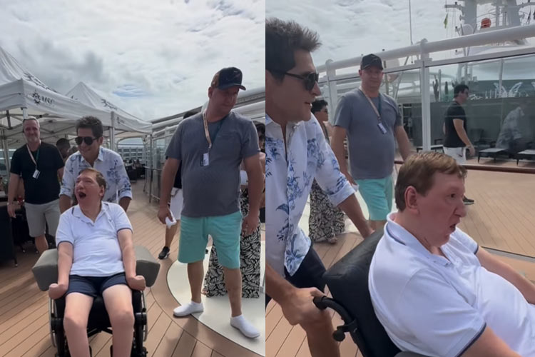 Daniel encanta seguidores ao aparecer passeando com o irmão em navio: ‘Ser humano incrível’