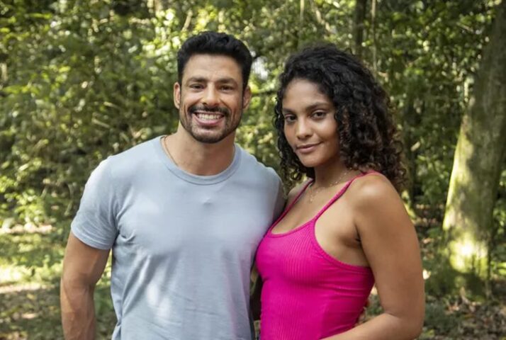 Cauã Reymond e Barbara Reis - Foto: Globo/Paulo Belote Cauã Reymond e Barbara Reis - Foto: Globo/Paulo Belote