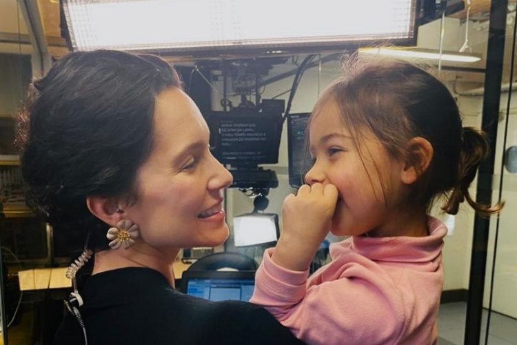 Cecília Malan e a filha Olímpia (Reprodução: Instagram)