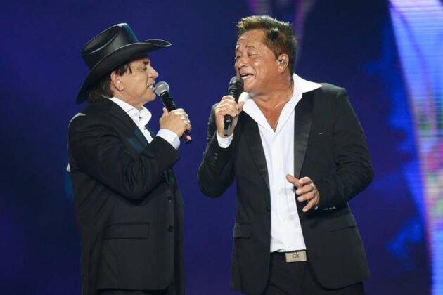 Chitão e Leonardo - Show dos Amigos - Foto: TV Globo/Bob Paulino