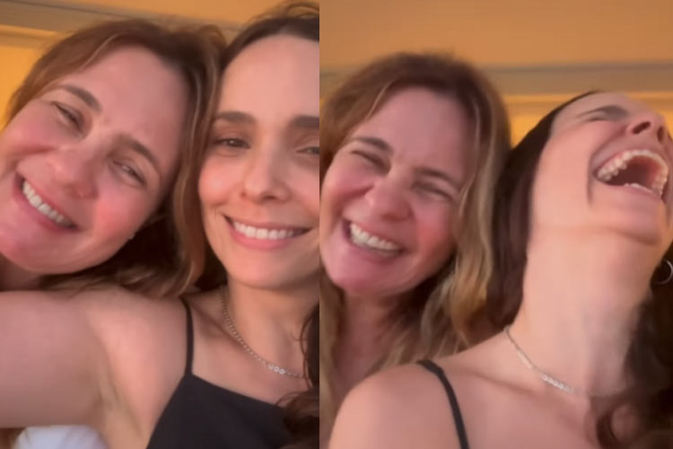 Débora Falabella e Adriana Esteves aparecem juntas, relembram antigos apelidos e vídeo viraliza