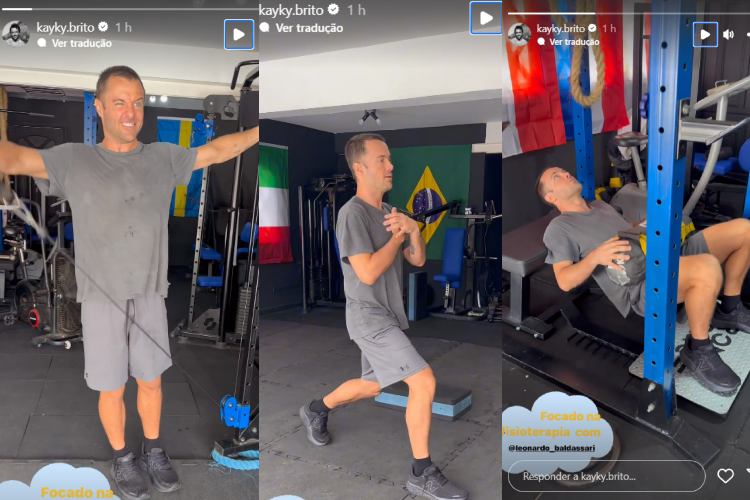 Os stories do ator (Reprodução: Instagram)