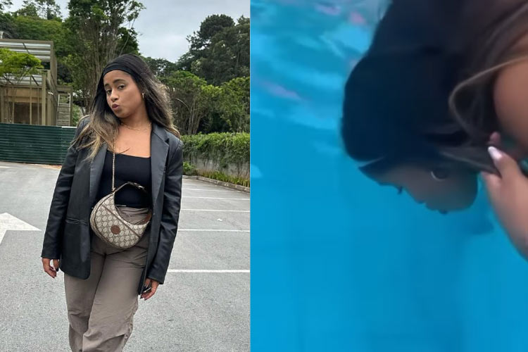 MC Loma e Flay bebem água de piscina após festa e dividem opiniões nas redes sociais