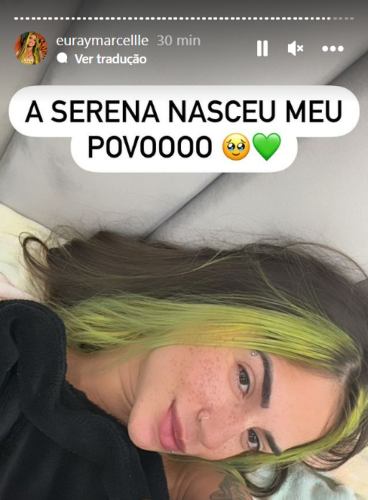 A confirmação feita por Ray Marcelle (Reprodução: Instagram)