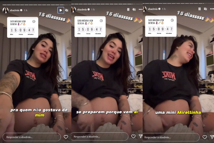 Mirella Mirella publicou o vídeo com a legenda (Reprodução: Instagram)