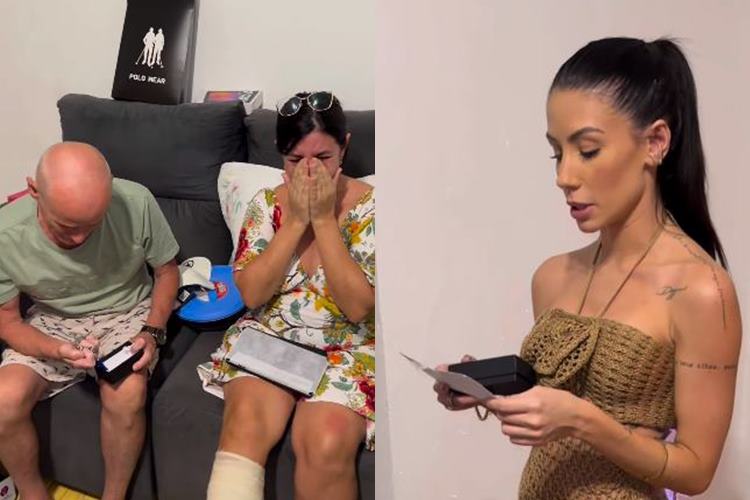 Maria Lina, ex-noiva de Whindersson Nunes, presenteia os pais com uma casa