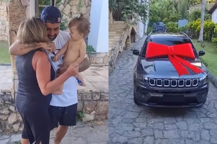 Pedro Scooby surpreende e presenteia a mãe com carro luxuoso: “amo muito”