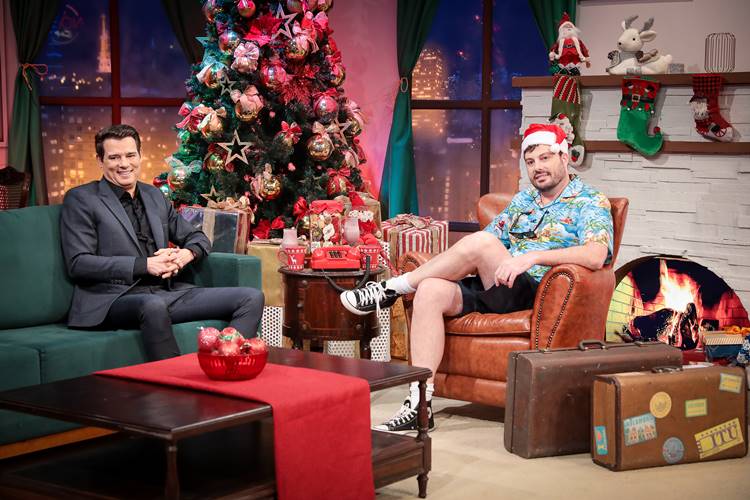 Celso Portiolli comemora boa audiência do Domingo Legal e carreira de sucesso em participação no The Noite: “Nasci e cresci no SBT”