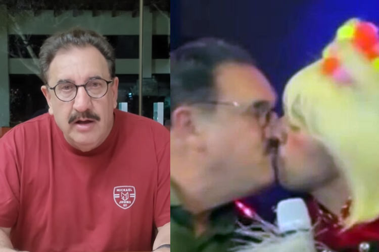 Beijo de Tirullipa em Ratinho gera polêmica e internautas reagem: ‘Falta de respeito’