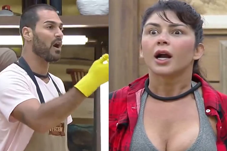 A Fazenda 15: Nadja e Shayan trocam farpas: ‘Não sou igual a você’