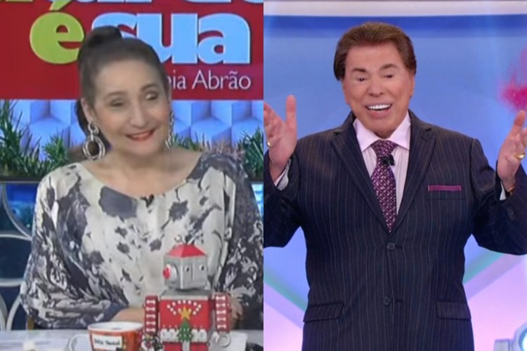 Sonia Abrão (36) Sonia Abrão e Silvio Santos (Foto: Reprodução: RedeTV!/SBT)