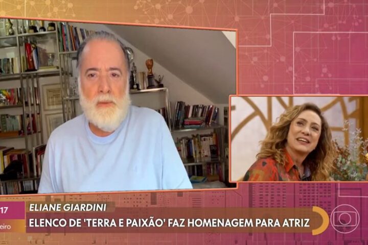 Tony Ramos e Eliane Giardini no Encontro