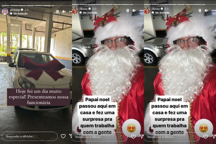 A postagem de Viih Tube e Eliezer rede social (Reprodução Instagram)