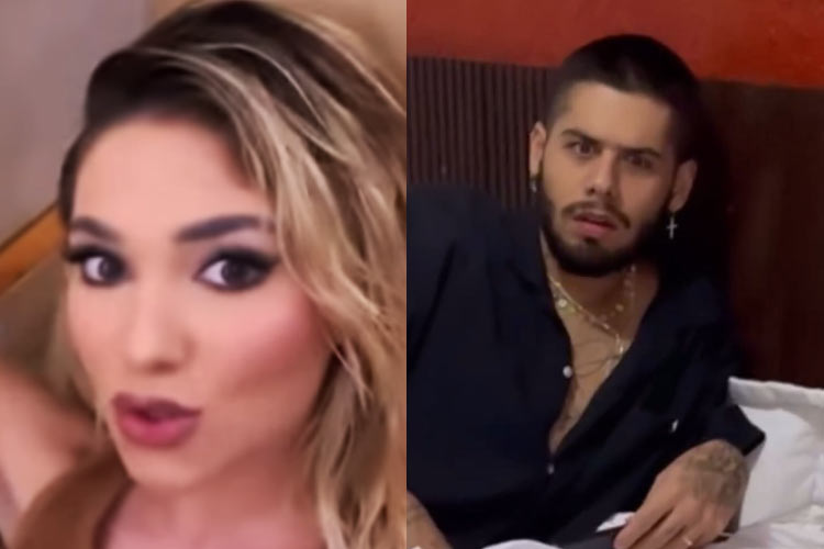 Zé Felipe é pego no flagra por Virginia Fonseca e reação viraliza na web