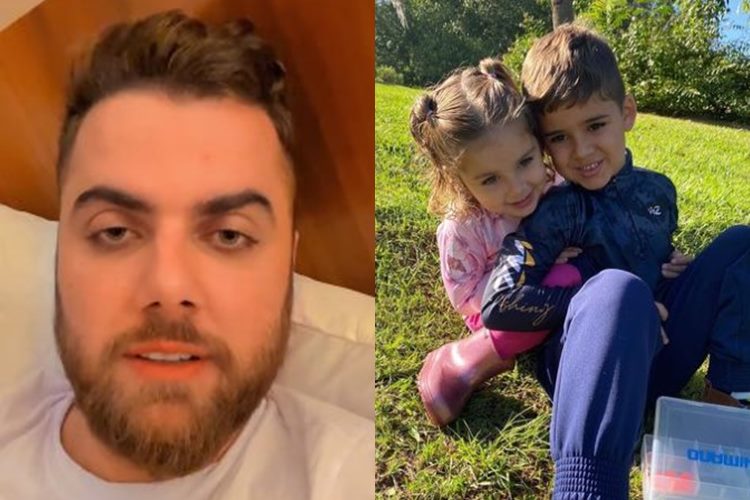 Zé Neto, após grave acidente, se emociona ao conversar com os filhos: ‘Matando a saudade’