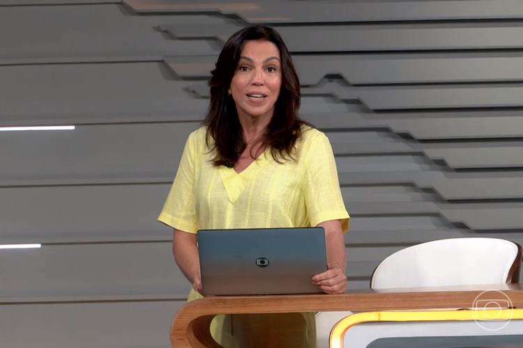 Ana Paula Araújo pula de alegria ao vivo no ‘Bom Dia Brasil’ com notícia emocionante