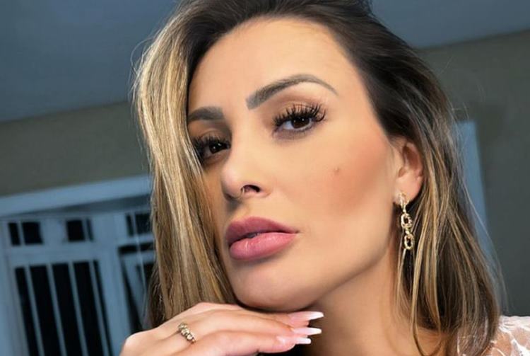 Namorado de Andressa Urach faz sua primeira harmonização facial: “pedi indicação para a Andressa”