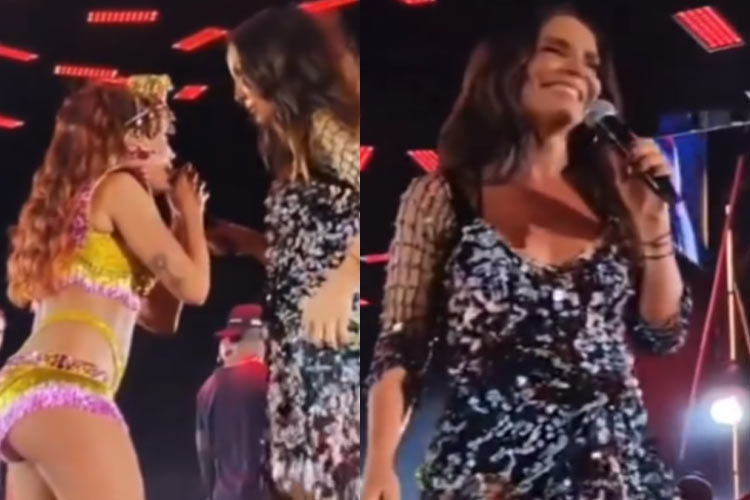 Ivete Sangalo reage após comentário de Anitta sobre o filho durante apresentação