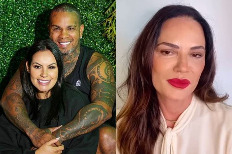Esposa de Rodriguinho rebate Luiza Brunet e recebe resposta da modelo: “Melhoras”