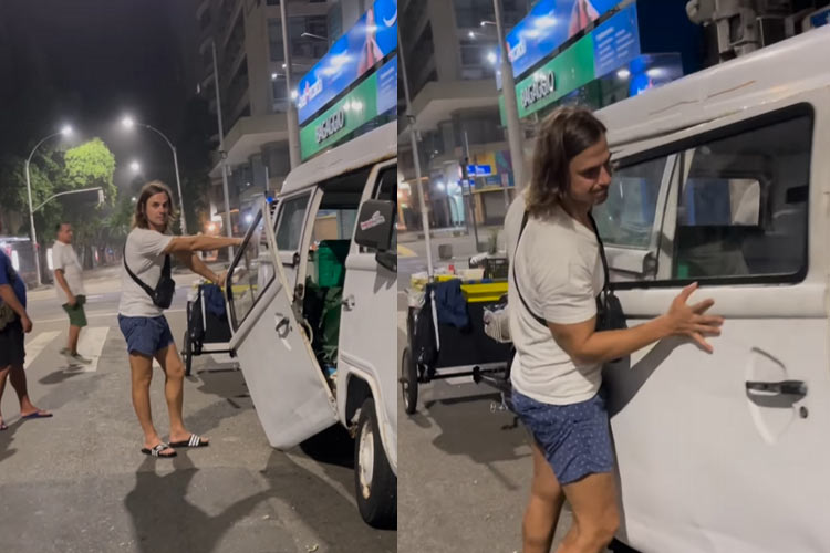 Daniel Erthal, ex-ator de ‘Malhação’, passa por perrengue com kombi e internautas pedem ajuda a Luciano Huck