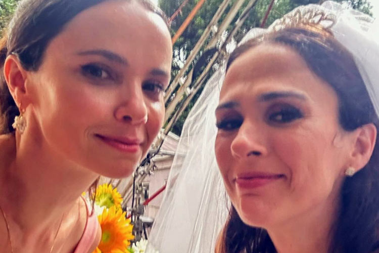 Marido de Débora Falabella faz rara aparição ao lado da atriz