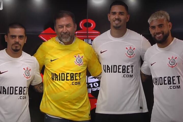 Fagner, Augusto Melo, Lucas Veríssimo e Yuri Alberto - Foto: YouTube/Corinthians TV