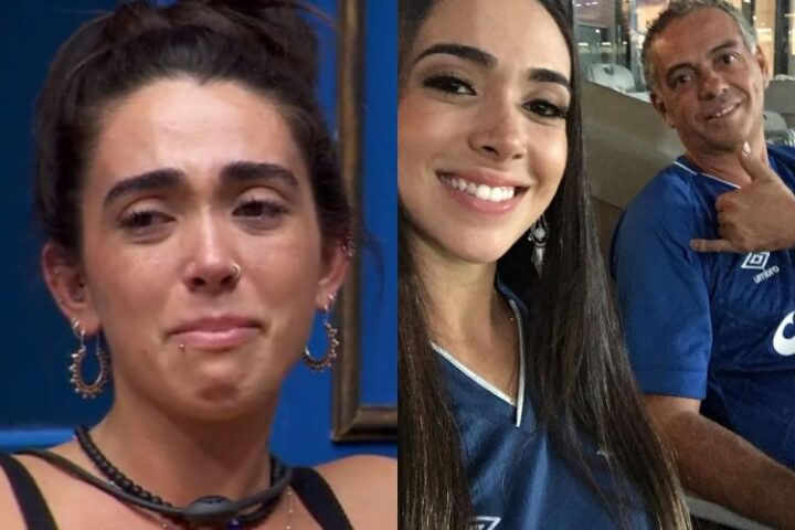 Giovanna e o pai (Reprodução: TV Globo/ Instagram)