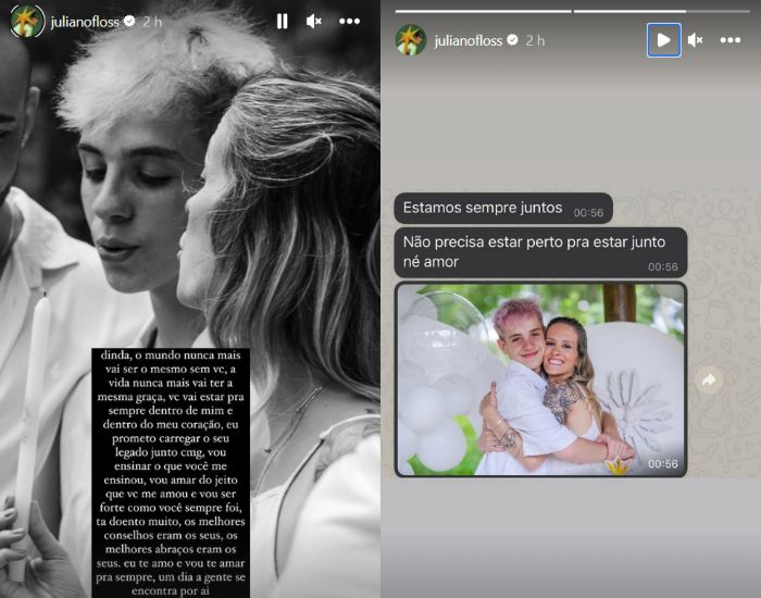 A postagem de Juliano Floss (Reprodução: Instagram)