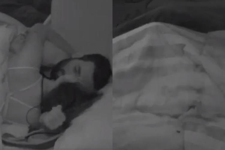 BBB24: Matteus e Deniziane movimentam o edredom pela primeira vez, assista!