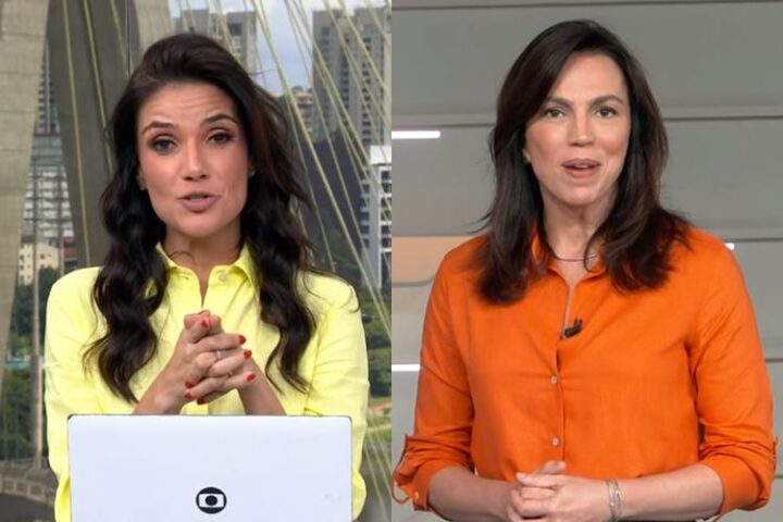 Sabina Simonato e Ana Paula Araújo no Bom Dia Brasil