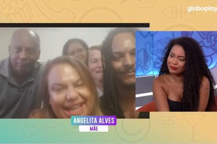 Thalyta com a família Thalyta com a família