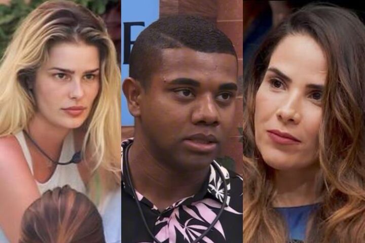 Yasmin Brunet, Davi e Wanessa Camargo no BBB24 Yasmin Brunet, Davi e Wanessa Camargo no BBB24