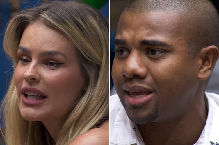 BBB24: Yasmin grita com Davi durante o ao vivo e gera climão