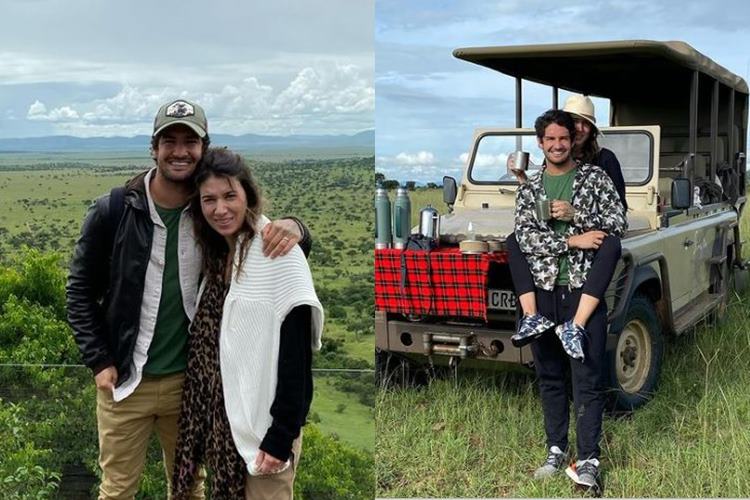 Alexandre Pato surge com Rebeca Abravanel em cliques inéditos na Tanzânia