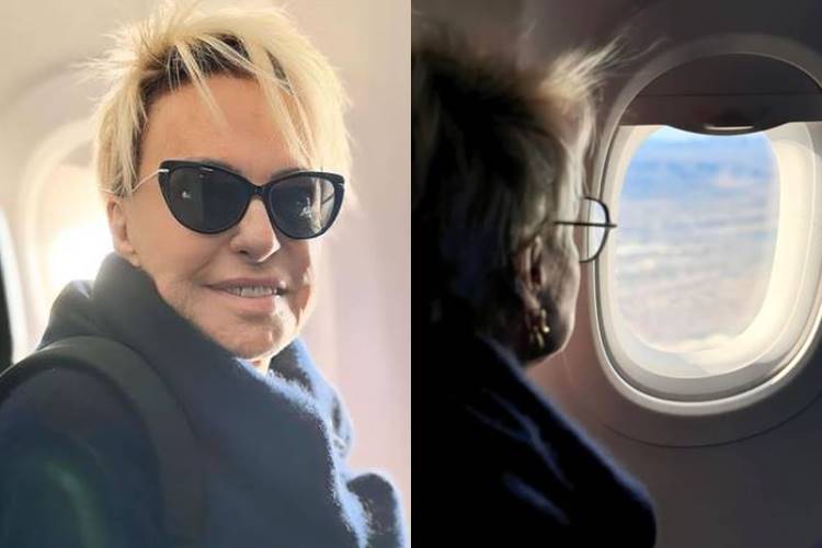 Ana Maria Braga surge em avião com destino misterioso e anuncia: “Em breve novidades”