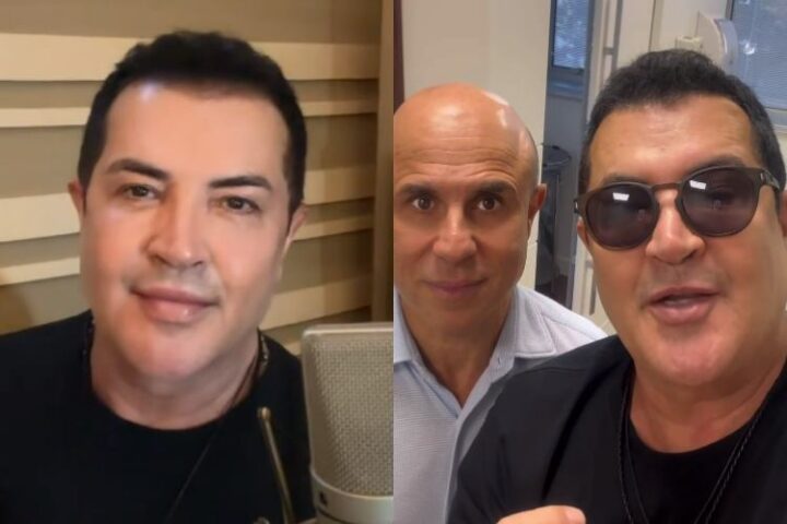 Beto Barbosa ao lado do médico (Reprodução: Instagram)