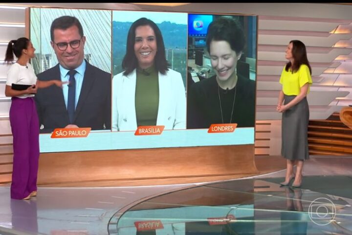 Jornalistas vão aos risos no Bom Dia Brasil após gafe de Malan - Foto: TV Globo