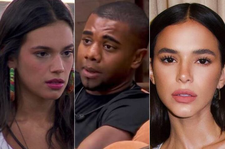 Bruna Marquzine, Davi e Alane Foto Instagram Globo