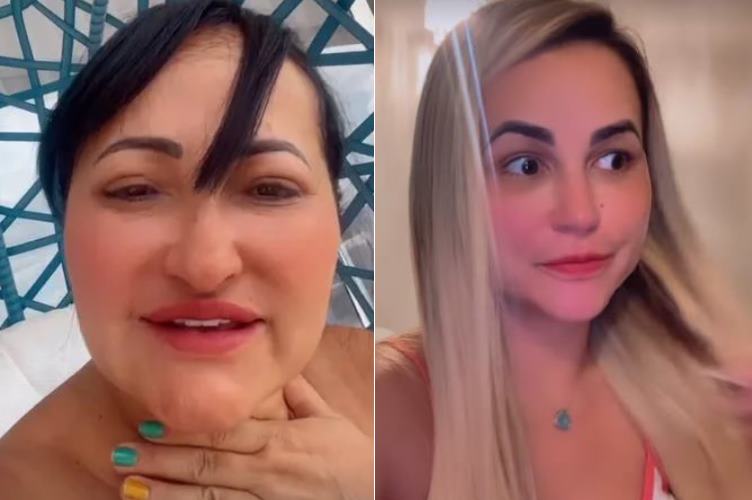Mãe de Deolane dá bronca na filha após ela surgir com colar polêmico