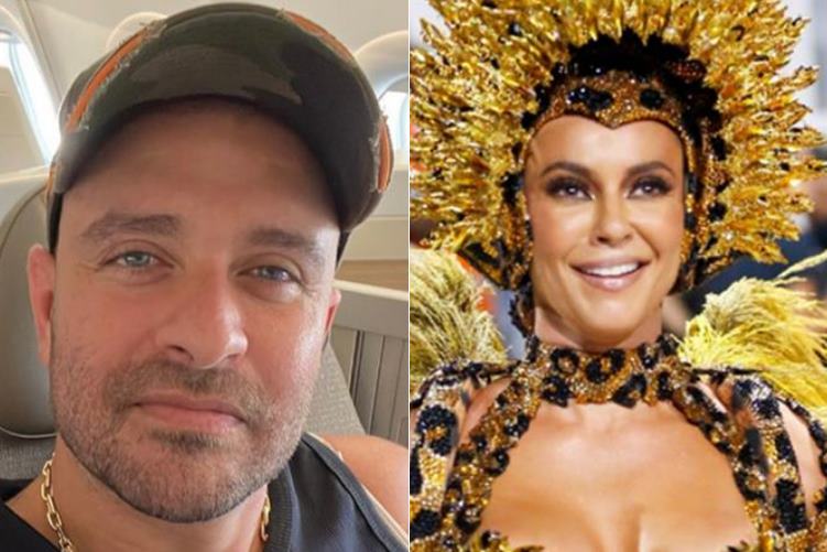 Diogo Nogueira se declara para Paolla Oliveira após desfile: ”Minha onça”