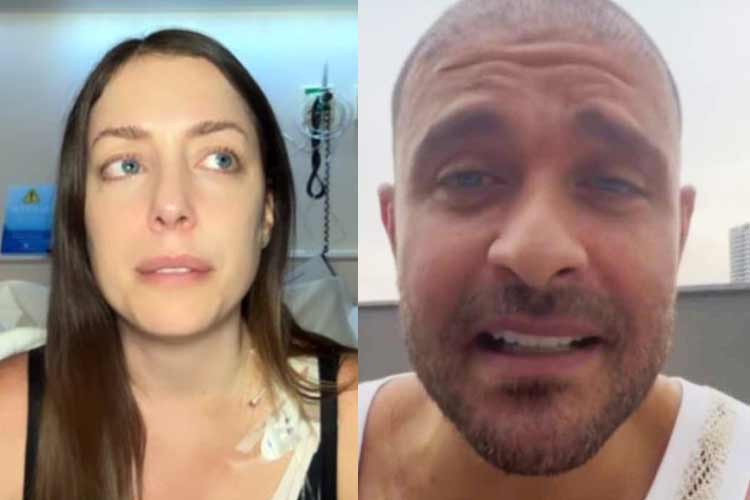 Fabiana Justus fica emocionada ao receber mensagem de Diogo Nogueira durante tratamento do câncer: ‘Maravilhoso’