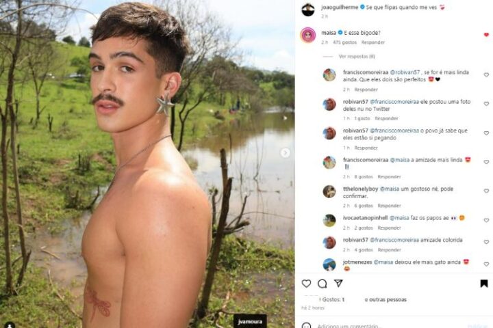 Confira a postagem de João com o comentário de Maísa (Reprodução: Instagram)