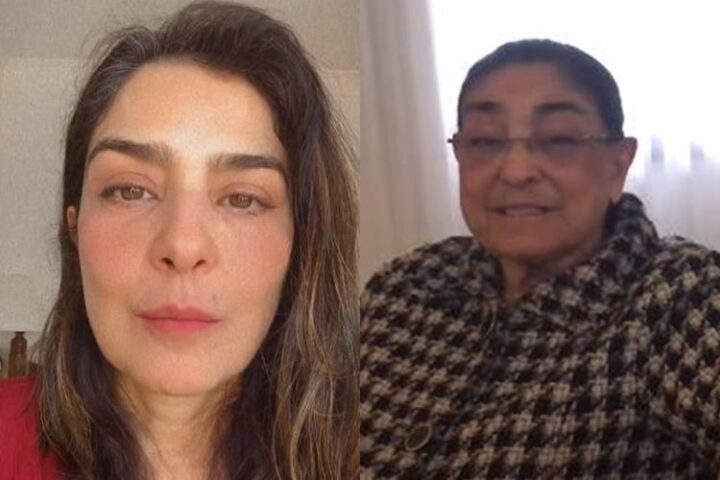 Letícia Sabatella e a mãe Letícia Sabatella e a mãe