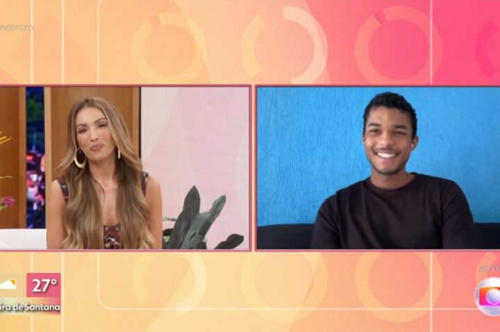 Patrícia Poeta e Juan Paiva no 'Encontro'